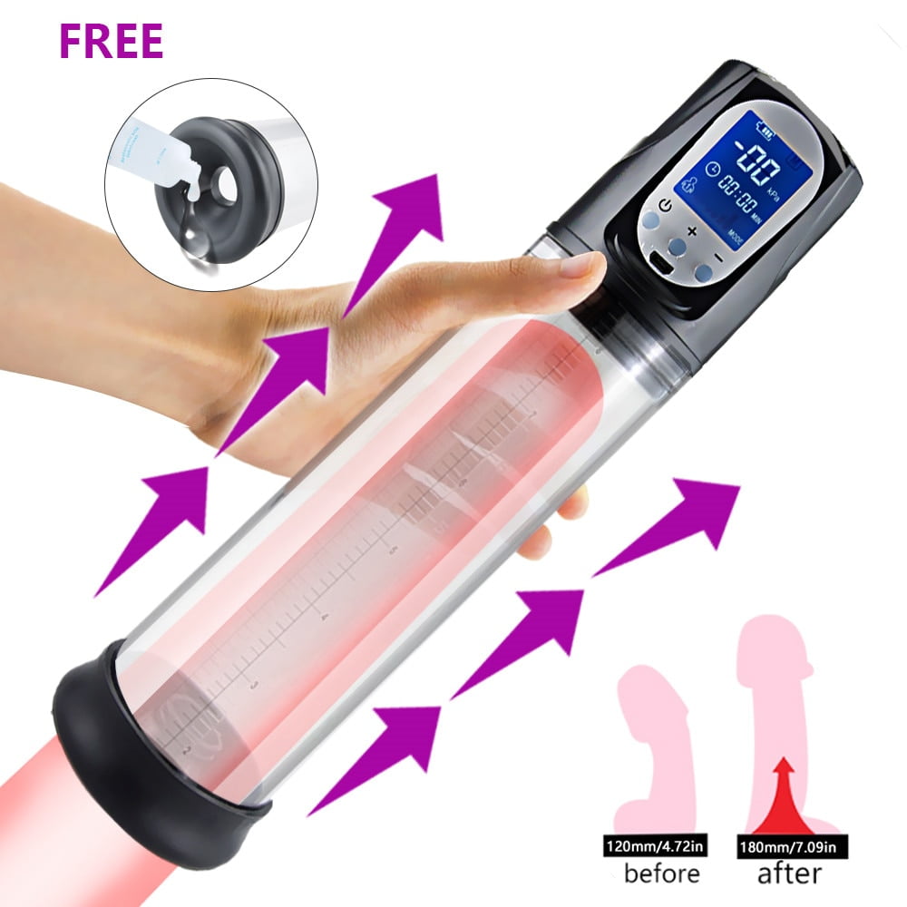 Men Penis Pump Automatic Penis Extender with Lubricant USB Rechargeable pump for penis Vacuum penis enlargement