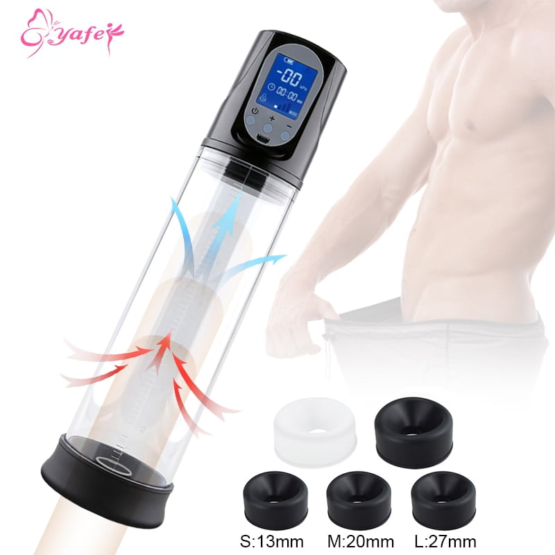 Penis Pump Vibrator Enlargerment Vacuum Pump Erection Electric USB Automatic Penis Enlargement Cock Extender For Men Sex Toys